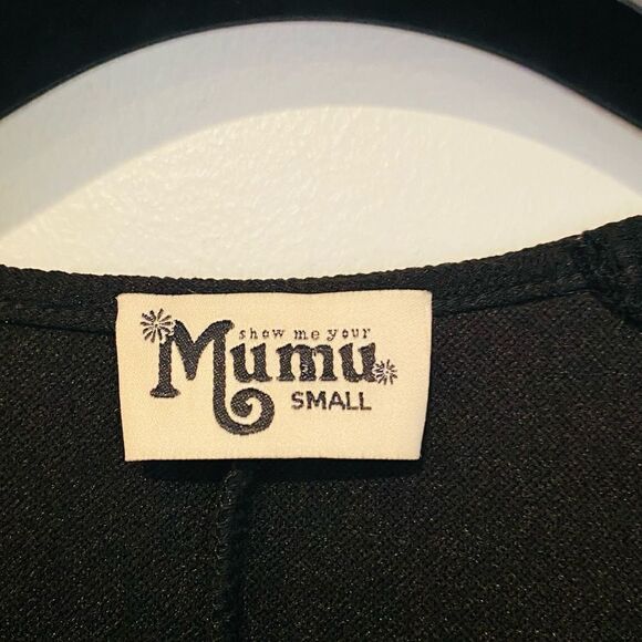 Show Me Your Mumu Black Peplum Long Sleeve Top Size Small - Picture 5 of 5